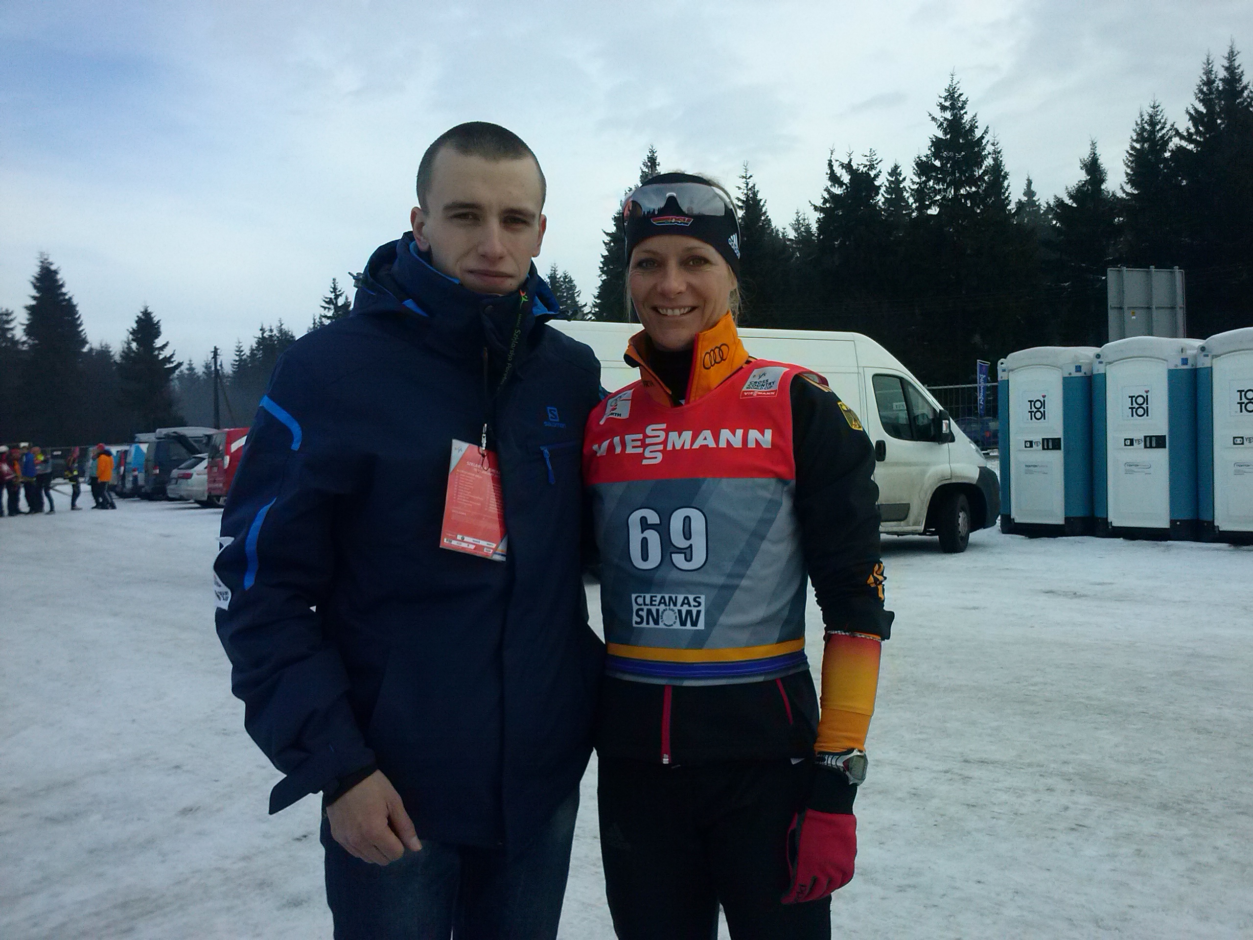 Claudia Nystad, Piotr Walkowiak, Eurosport, biegi narciarskie, skipol.pl, nordic skiing, Jakuszyce, Szklarska Poręba, FIS, commentator, komentator, Bogdan Chruścicki, TVP